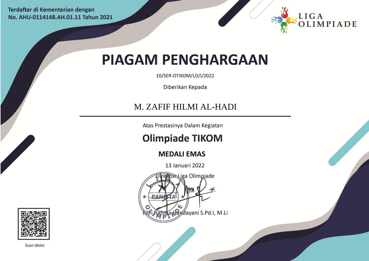 Medali Emas - Olimpiade TIKOM 2022 thumbnail